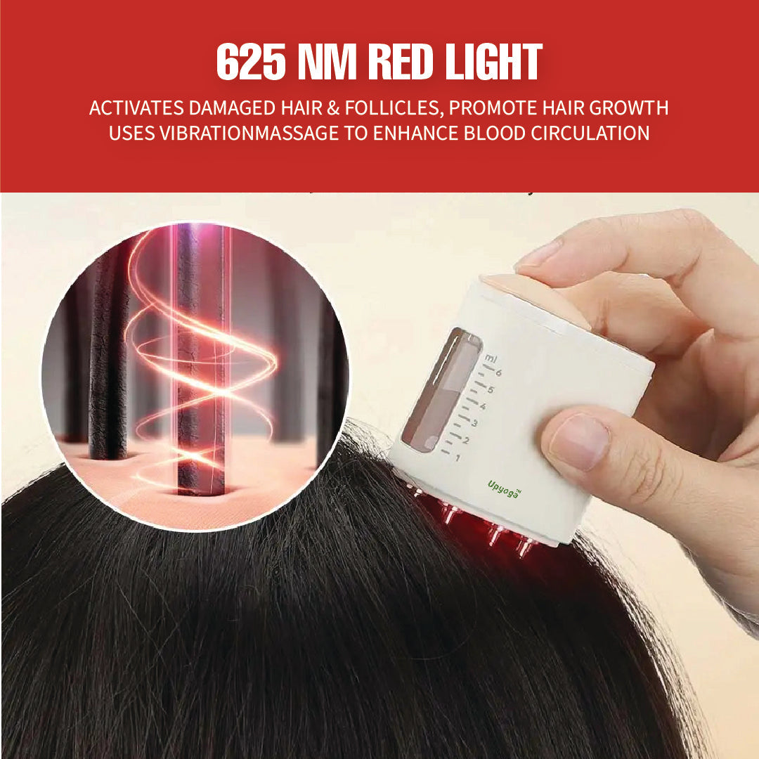 Upyoga Red Light Therapy Electric Scalp Massager & Hair Oil Applicator | 1 Year Warranty