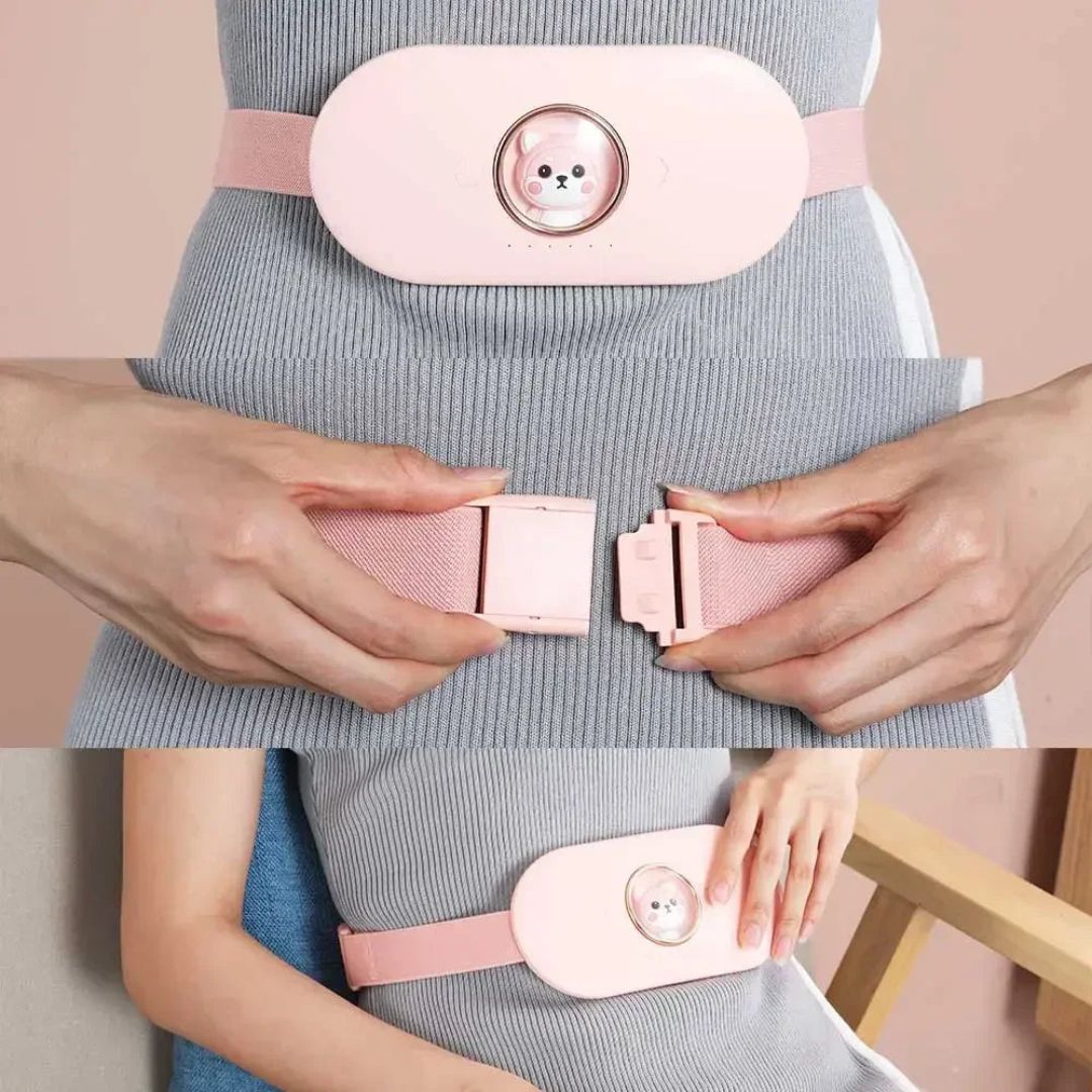 Kitty Period Cramp Heating Belt 3 Massage Modes 1 year Warranty