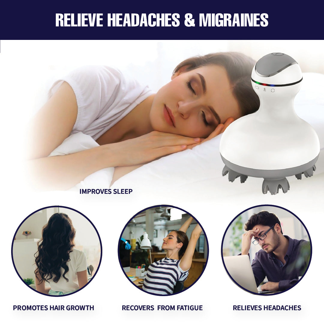 Electric Scalp Massager | Hair Growth | Deep Massage | Rechargeable - New