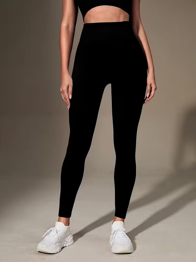 Upyogaa Women Seamless Brushed High Waisted Tight Pants