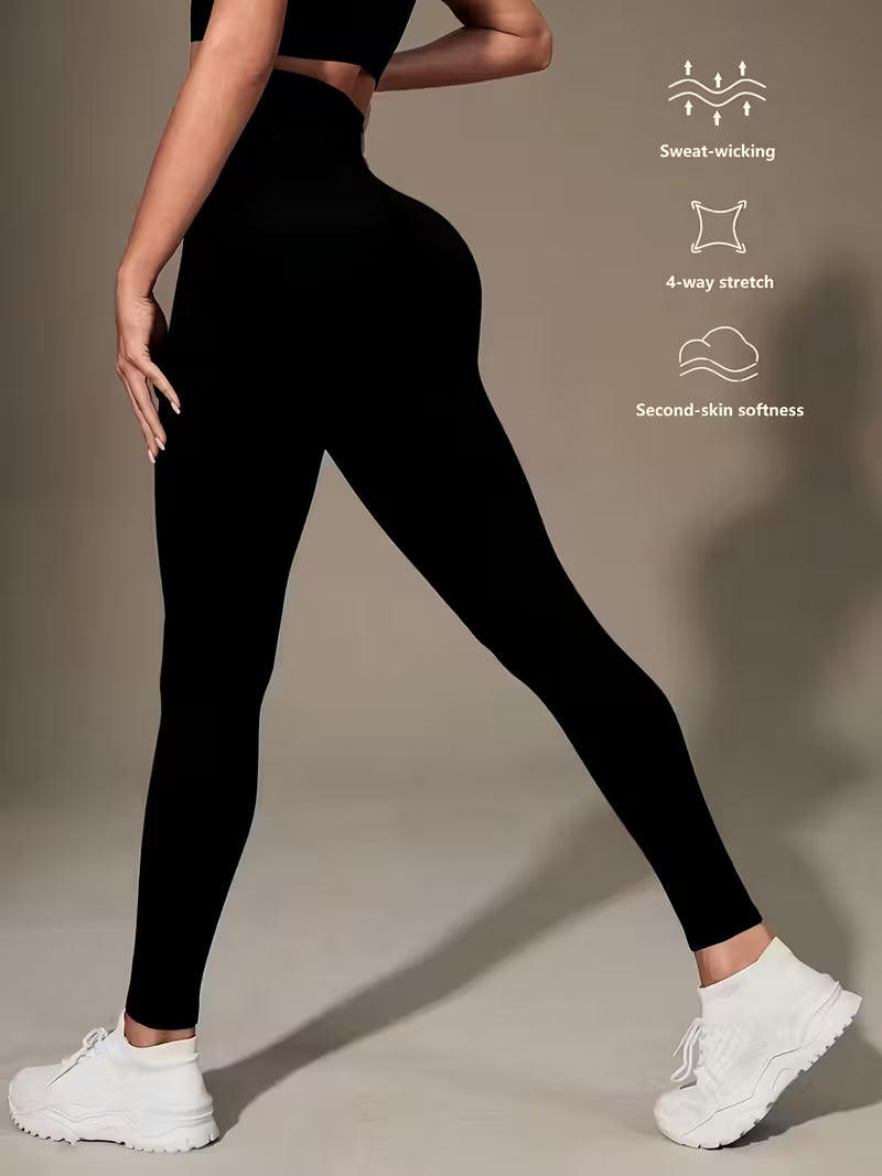 Upyogaa Women Seamless Brushed High Waisted Tight Pants