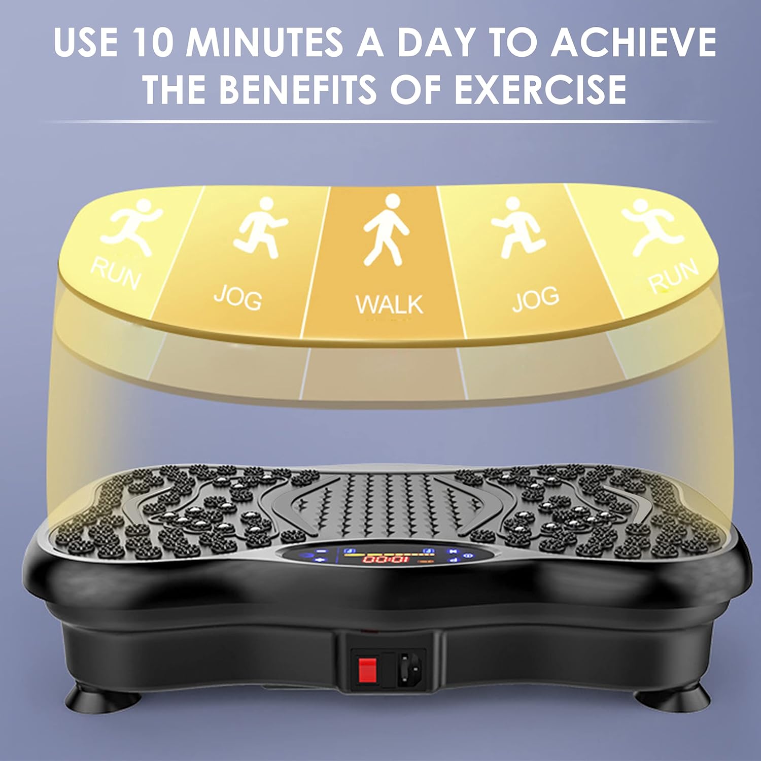 Upyogaa Vibration Plate | Full-Body Fitness Shaker for Weight Loss & Lymphatic Drainage (Men & Women)