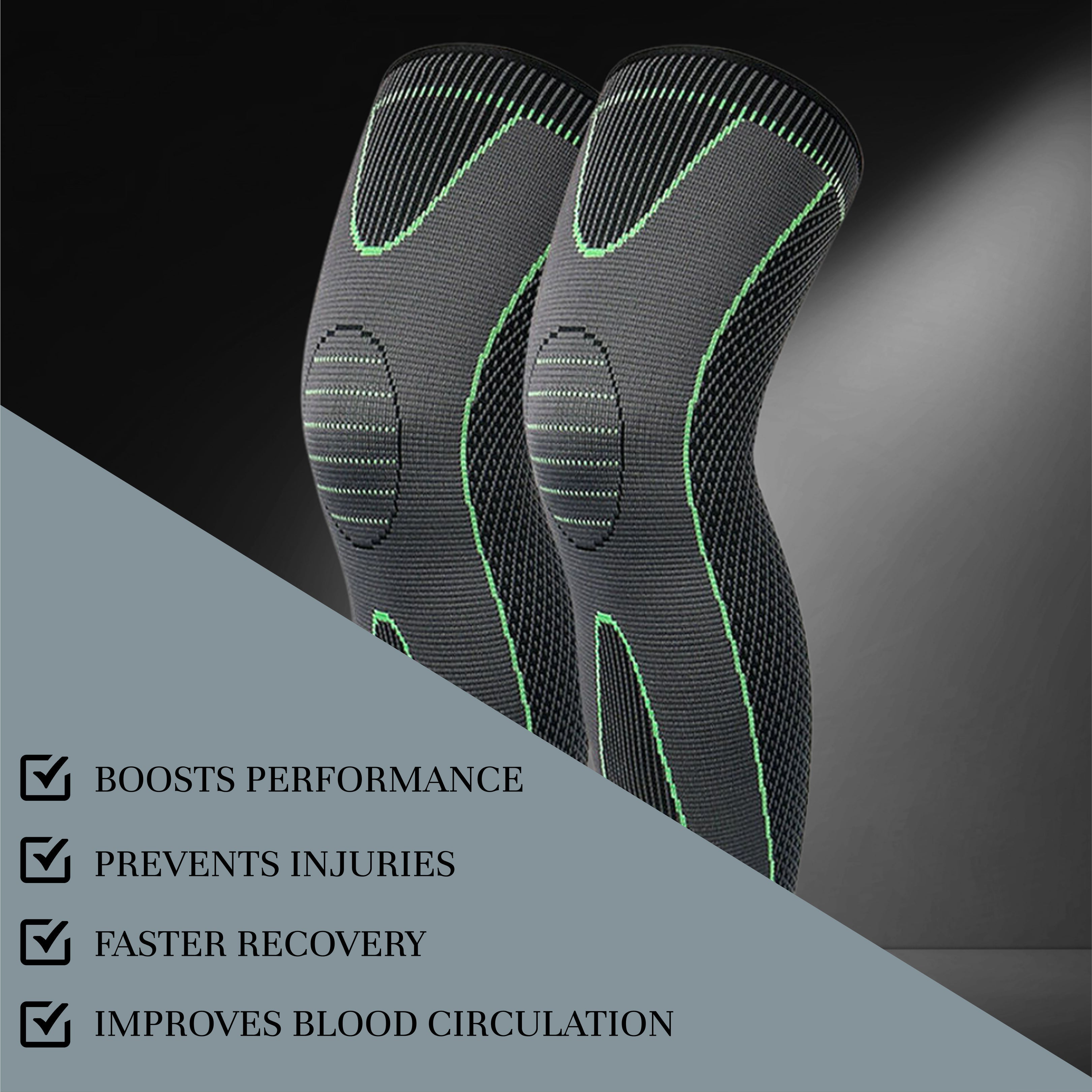 Knee Brace Compression Full Sleeve | For Men & Women | 1 pair