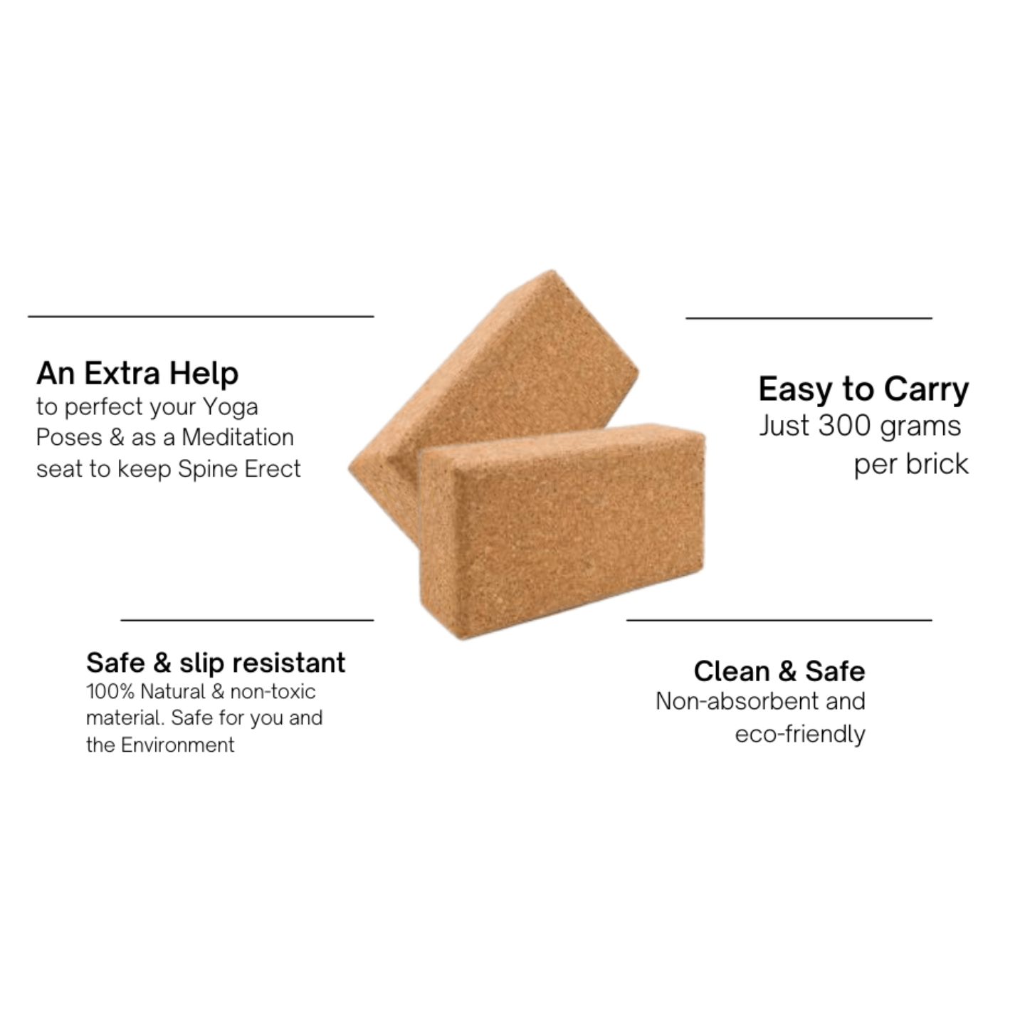 safe resistant cork block-upyoga