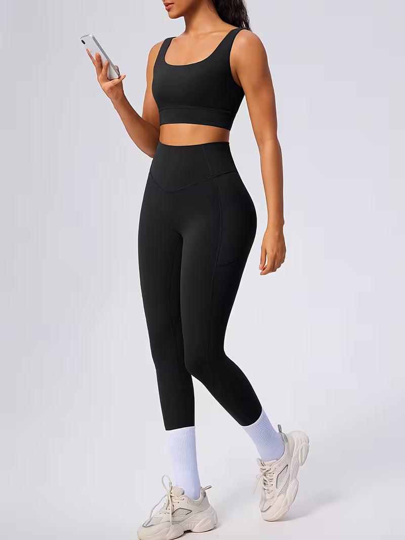 Upyogaa Women Seamless Brushed High Waisted Tight Pants