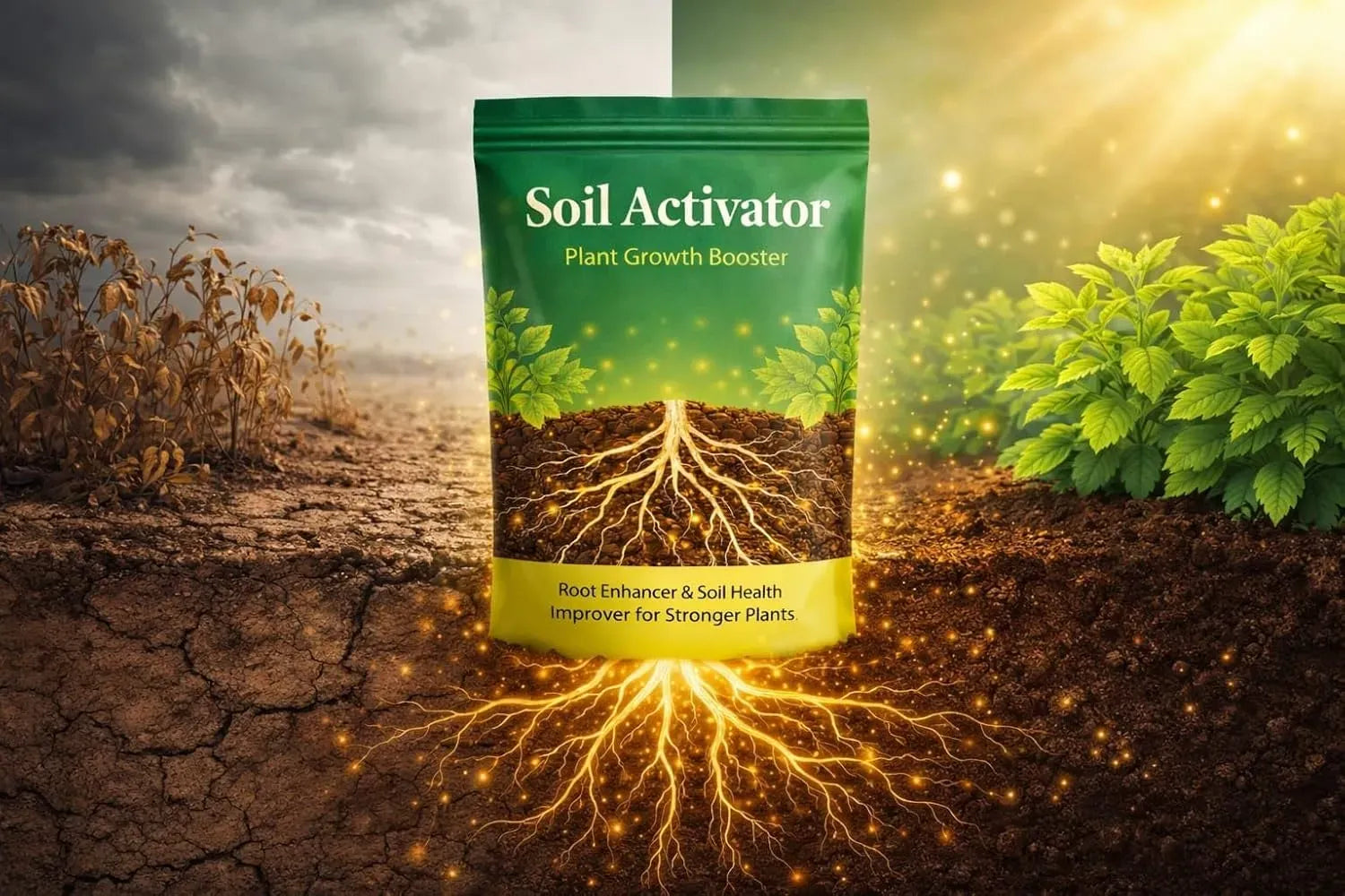 Soil Activator: Plants' Best Friend - Rejuvenate Your Plants ( BUY 1 GET 1 FREE )+ PLANT GROWTH BOOST LIQUID