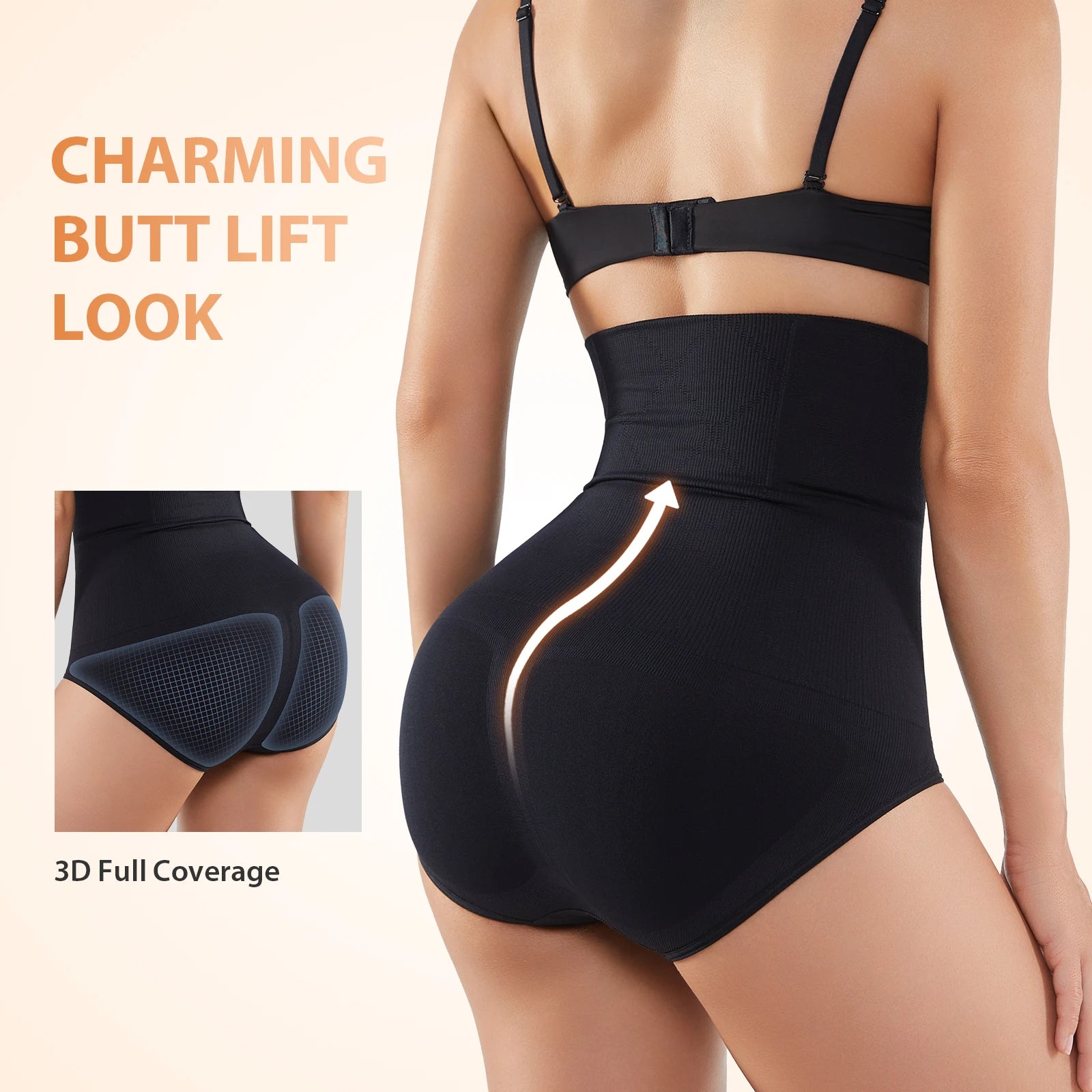 High-Waisted Tummy Control Shapewear