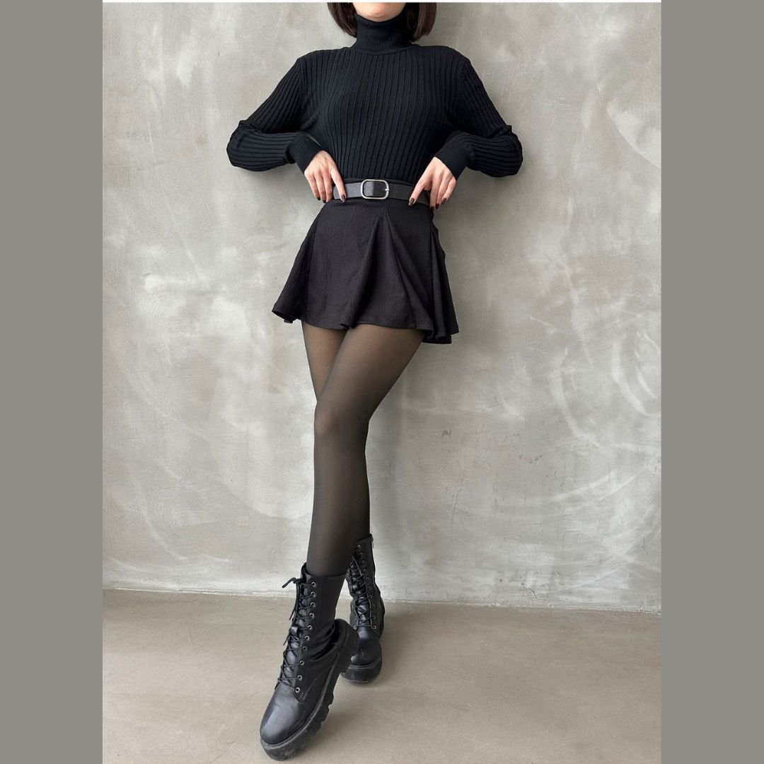 UPYOGAA™ FUR-LINED SHEER TRANSLUCENT SINGLE LEGGINGS